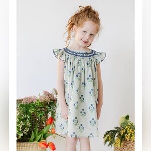 Wren James NWT Girls ruffle blue with flowers dress 3T